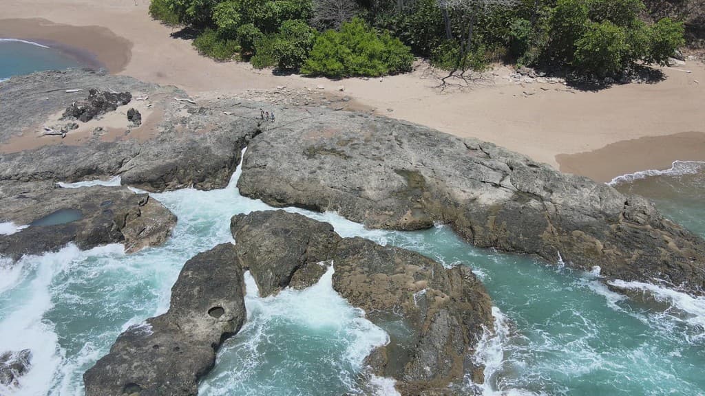 Aerial View of Montezuma and Tango Mar in Puntarenas, Costa Rica
