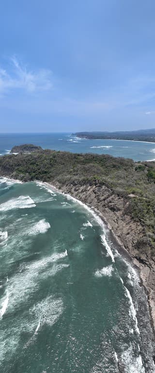 Samara Beach, Costa Rica. Aerial view from above.