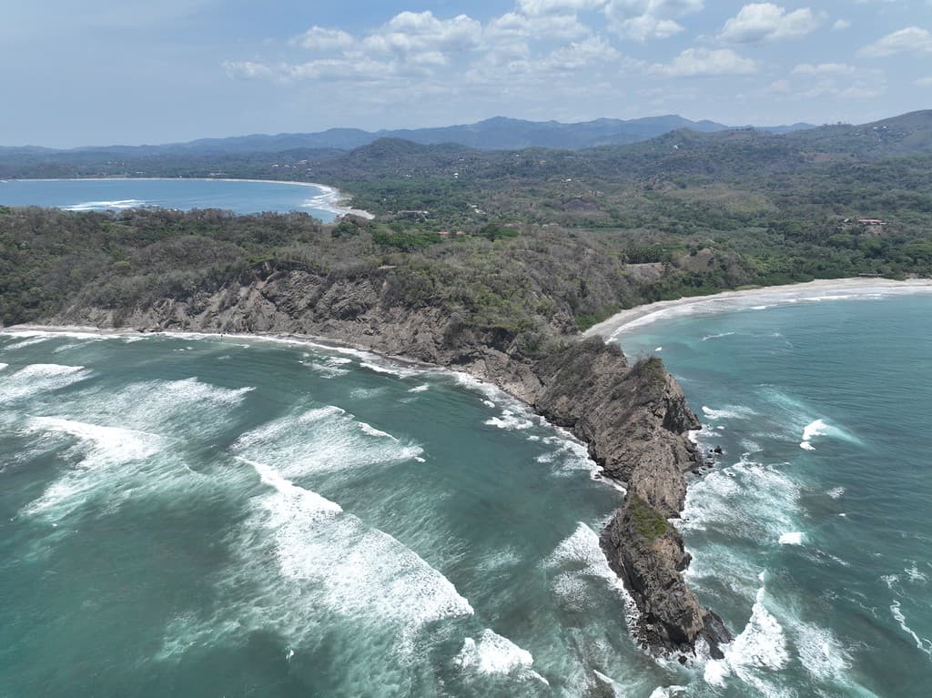 Samara beach peninsula coastline, Guanacaste, Costa Rica