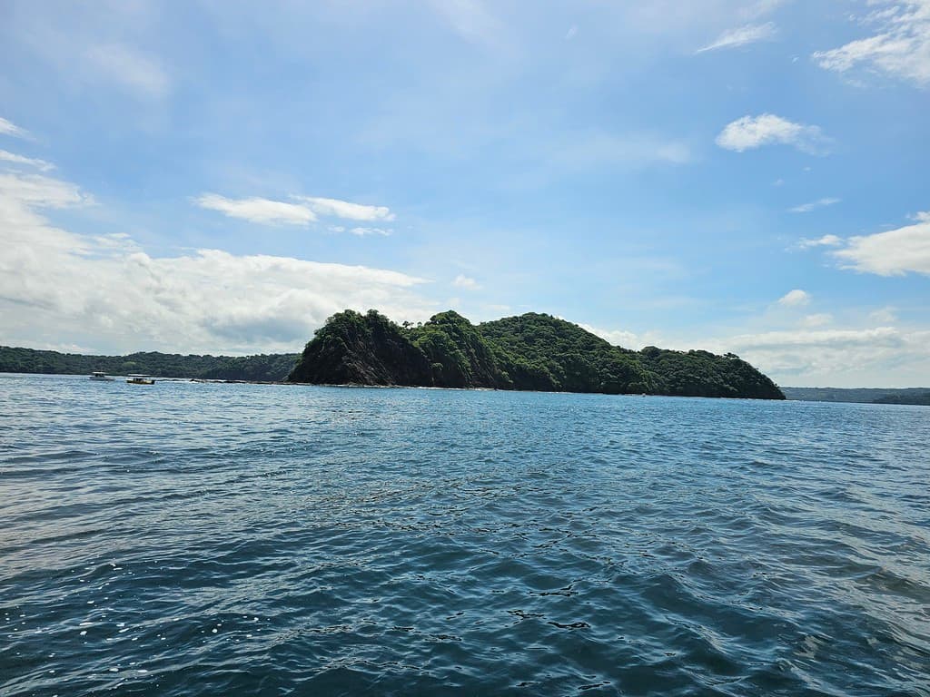 Tropical Island and Open Ocean View