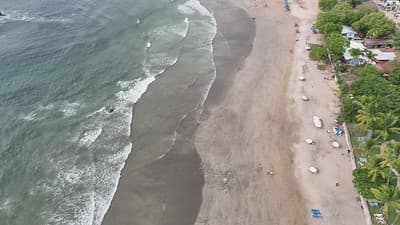 Aerial view of Tamarindo in Guanacaste, Costa Rica