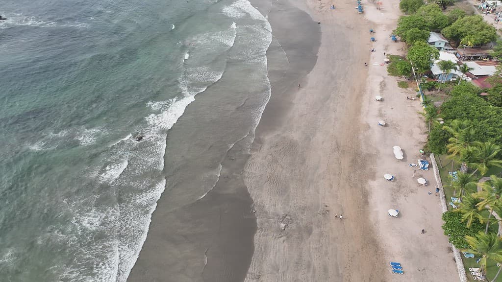 Aerial view of Tamarindo in Guanacaste, Costa Rica