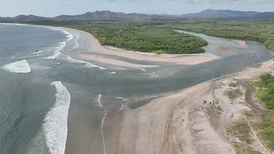 Aerial view of Tamarindo in Guanacaste, Costa Rica
