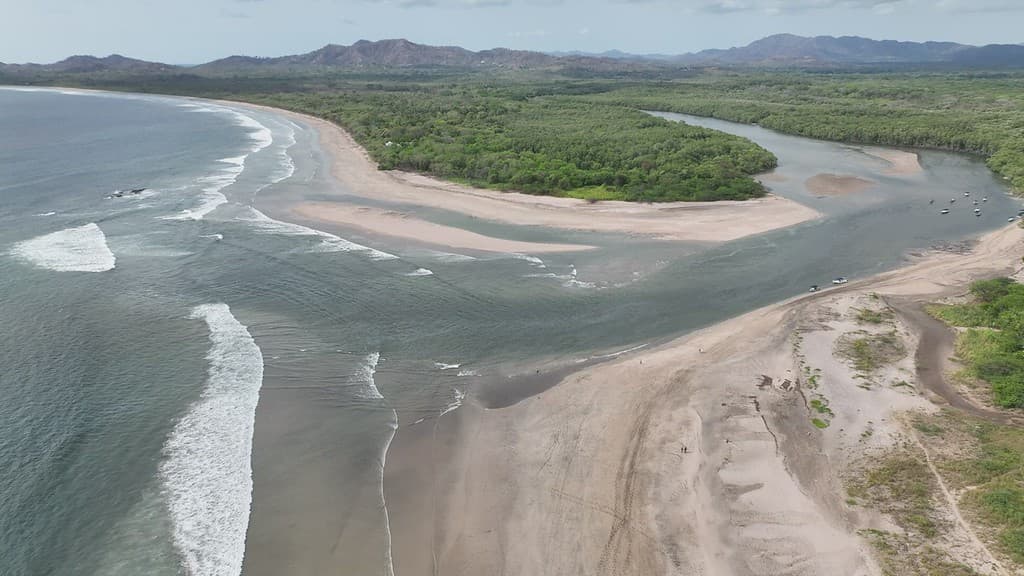 Aerial view of Tamarindo in Guanacaste, Costa Rica