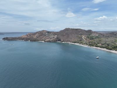 Panoramic views over Playa Hermosa, Guanacaste, Costa Rica.
