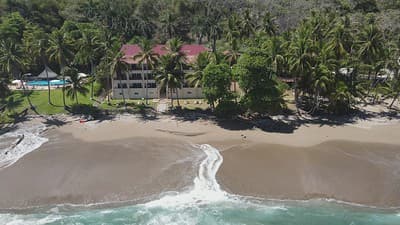 Aerial View of Montezuma and Tango Mar in Puntarenas, Costa Rica