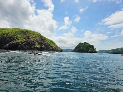 Tropical Islands in Blue Ocean Water Scenery