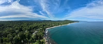 Playa Cocles and Limon: Costa Rican Coastal Paradise Aerial