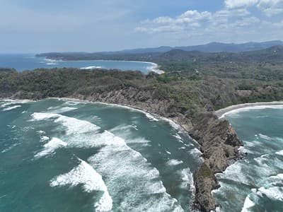 Samara, Costa Rica coastline along the Pacific Ocean.