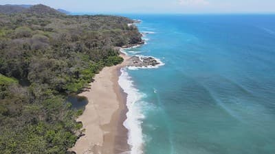 Aerial View of Montezuma and Tango Mar in Puntarenas, Costa Rica