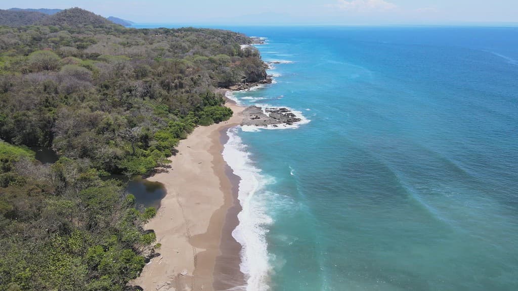 Aerial View of Montezuma and Tango Mar in Puntarenas, Costa Rica