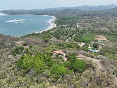 Samara Beach Costa Rica aerial coastline view landscape