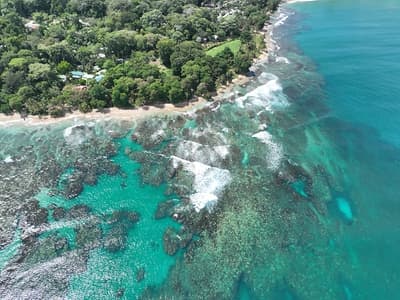 Playa Cocles and Limon Reef and Turquoise Water
