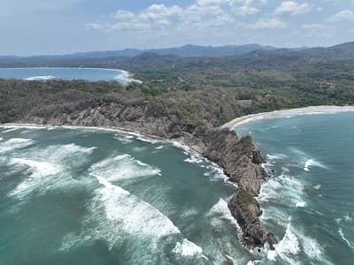 Samara beach peninsula coastline, Guanacaste, Costa Rica