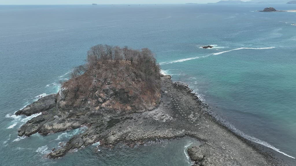 Aerial View of Playa Real Beach near Conchal and Tamarindo in Guanacaste, Costa Rica