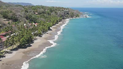 Aerial View of Montezuma and Tango Mar in Puntarenas, Costa Rica