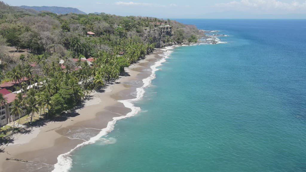 Aerial View of Montezuma and Tango Mar in Puntarenas, Costa Rica