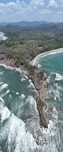 Samara, Costa Rica dramatic rocky point coastline view