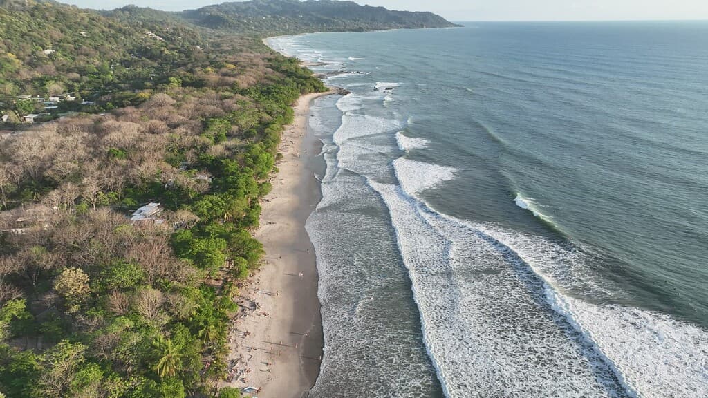 Santa Teresa is a small beach town located on the Nicoya Peninsula in Costa Rica. It is known for its beautiful beaches, surf, and yoga retreats. The town has a laid-back atmosphere and a strong surf culture. It is a popular destination for tourists looking to enjoy outdoor activities such as surfing, hiking, and horseback riding. The town also offers a variety of restaurants, bars, and shops.